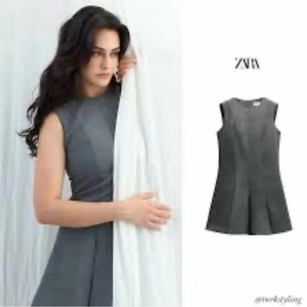 Zara Women's Charcoal Mini Dress - Picture 1 of 4